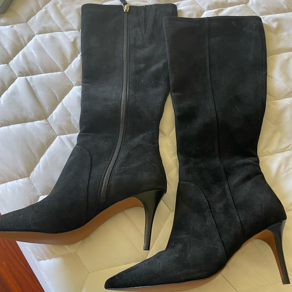 Black Suede Linea Paolo Silhouete Boots